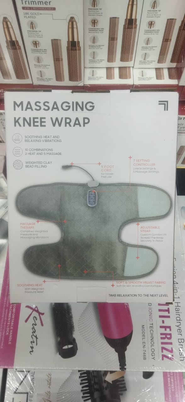 Massaging knee warp