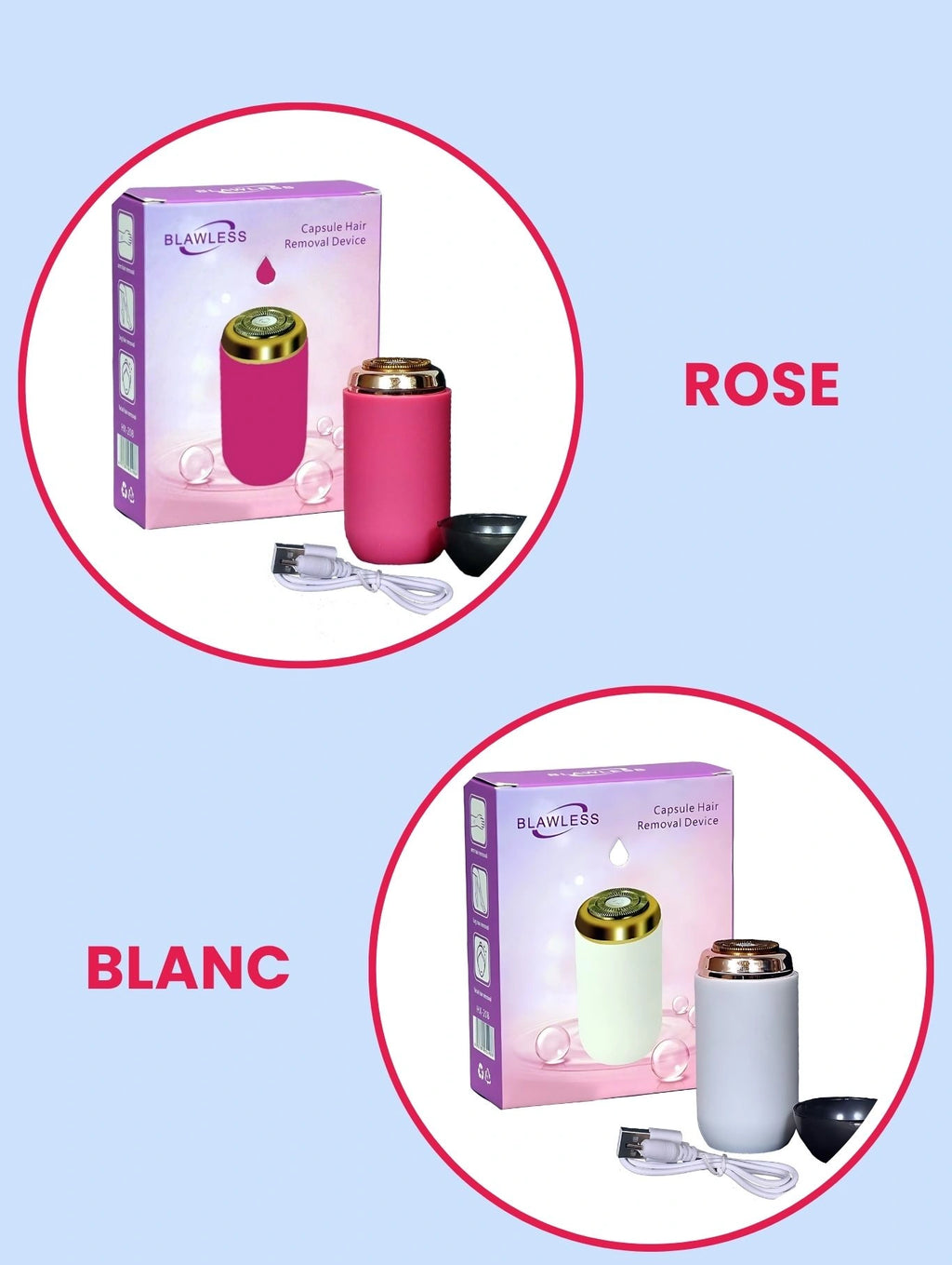 blawless آلة إزالة الشعر mini